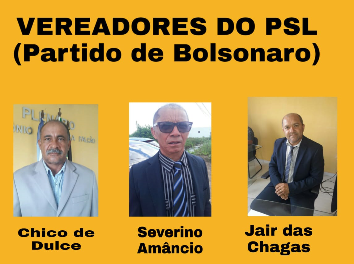 Partido do presidente Bolsonaro é maioria na Câmara Municipal de Lucena
